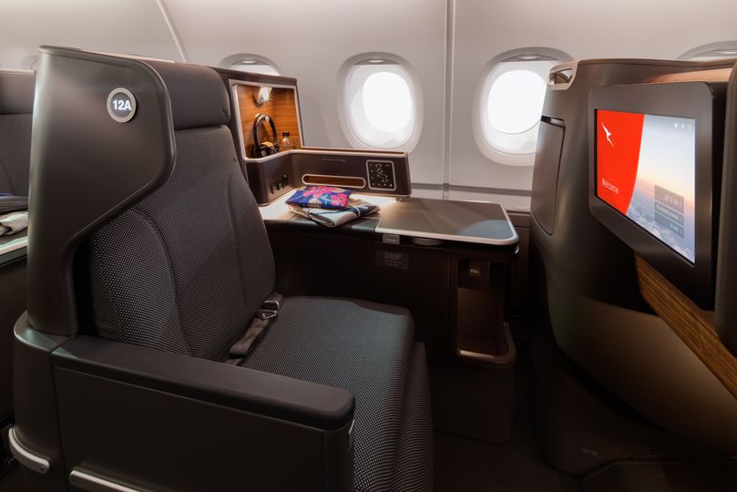 Some business class seats on Qantas' upgraded Airbus A380s are located away from the window.